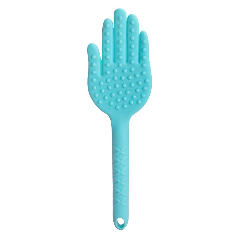 1pc Hand Shape Hammer Pat Stick Therapy Meridian Knock Acupoint Massager 3 Color Massage Tools: Blue