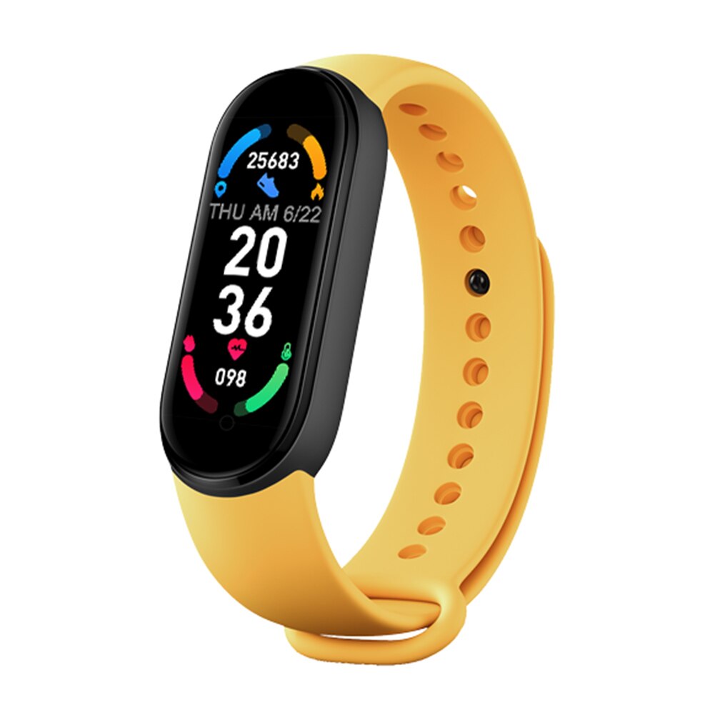 Mobile Phone Chat Smartwatches Fitness Tracker Sport Smart Watch Heart Rate Blood Pressure Monitor Wristband: Yellow