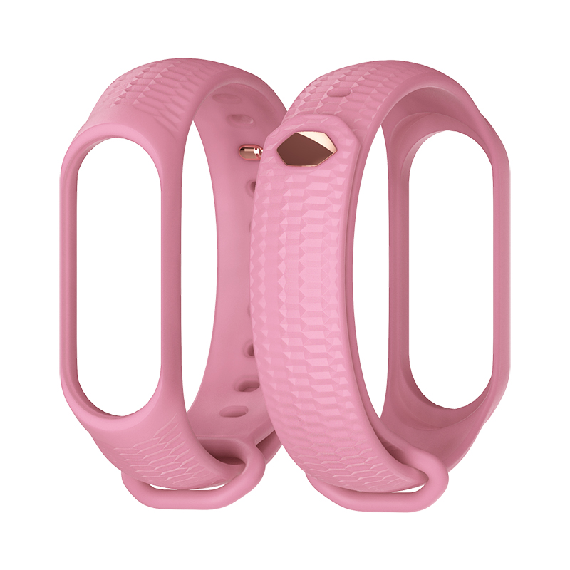 Mi Band 4 Strap Wrist Bracelet for Xiaomi Mi Band 3/4 Silicone Wristbands Correa Miband 3 Accessories: Pink