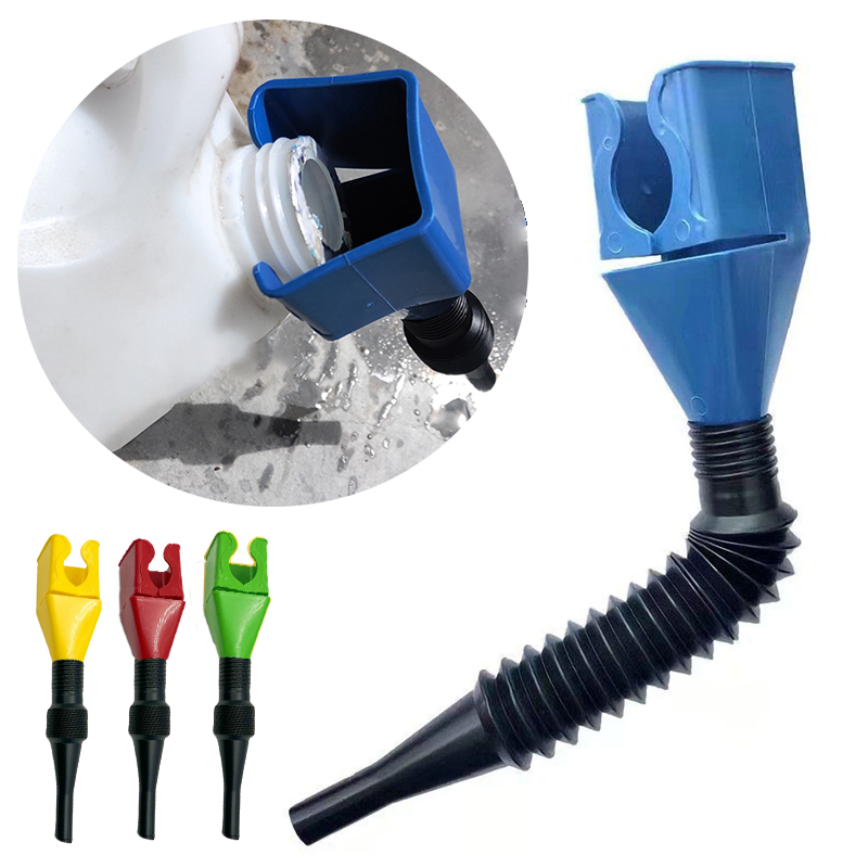 Car Foldable Refueling Funnel Plastic Splash-proof Gasoline Engine Oil Transfer Tool Motorcycle Refueling Tools Auto Accessories