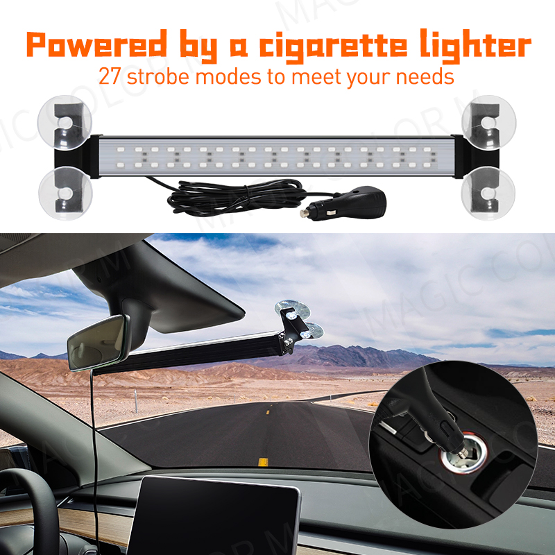 40 LED Strobe Licht Notfall Blitz Warnung Lampe Auto Windschutzscheibe Bar Verkehrs Advisor Taschenlampe Rot Blau Auto Zubehör 12 V-24 V