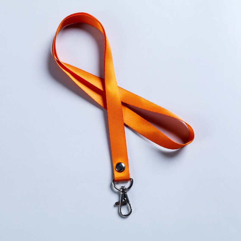1Pc Office Id Kaarthouder Werk Id-kaart Neck Strap Lanyard Badge Holder Neck Strap Touw Arts Verpleegkundige Card lanyard: Oranje
