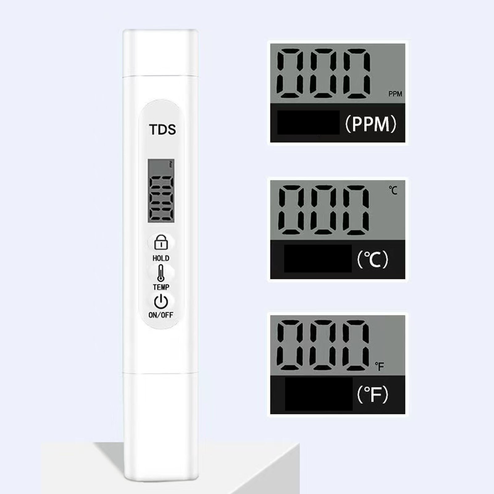 TDS Meter Digital Water Tester 3 In 1 Water Tester For Drinking Water 0-9990 Ppm Meter Accurate For Drinking Water
