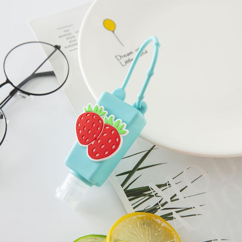 30ML Silicone Hand Sanitizer Holder Travel Portable Safe Gel Holder Hangable Liquid Soap Dispenser Containers Multiple styles: E