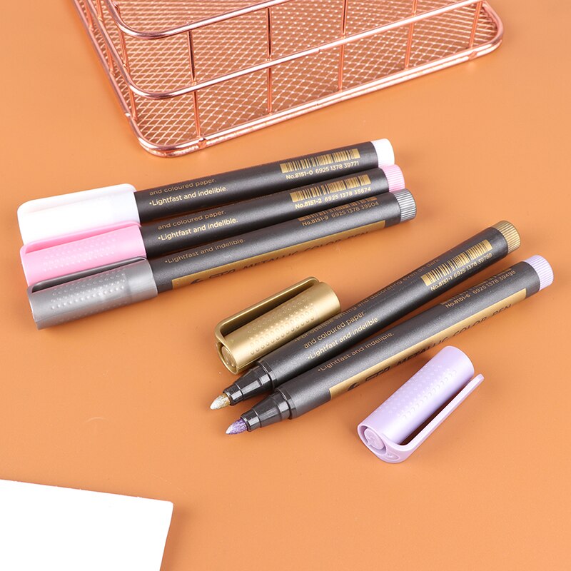 Marker pen glitter paint marker for card making calligraphy arts DIY supplies Metallic Permanent Paint Markers Birthday