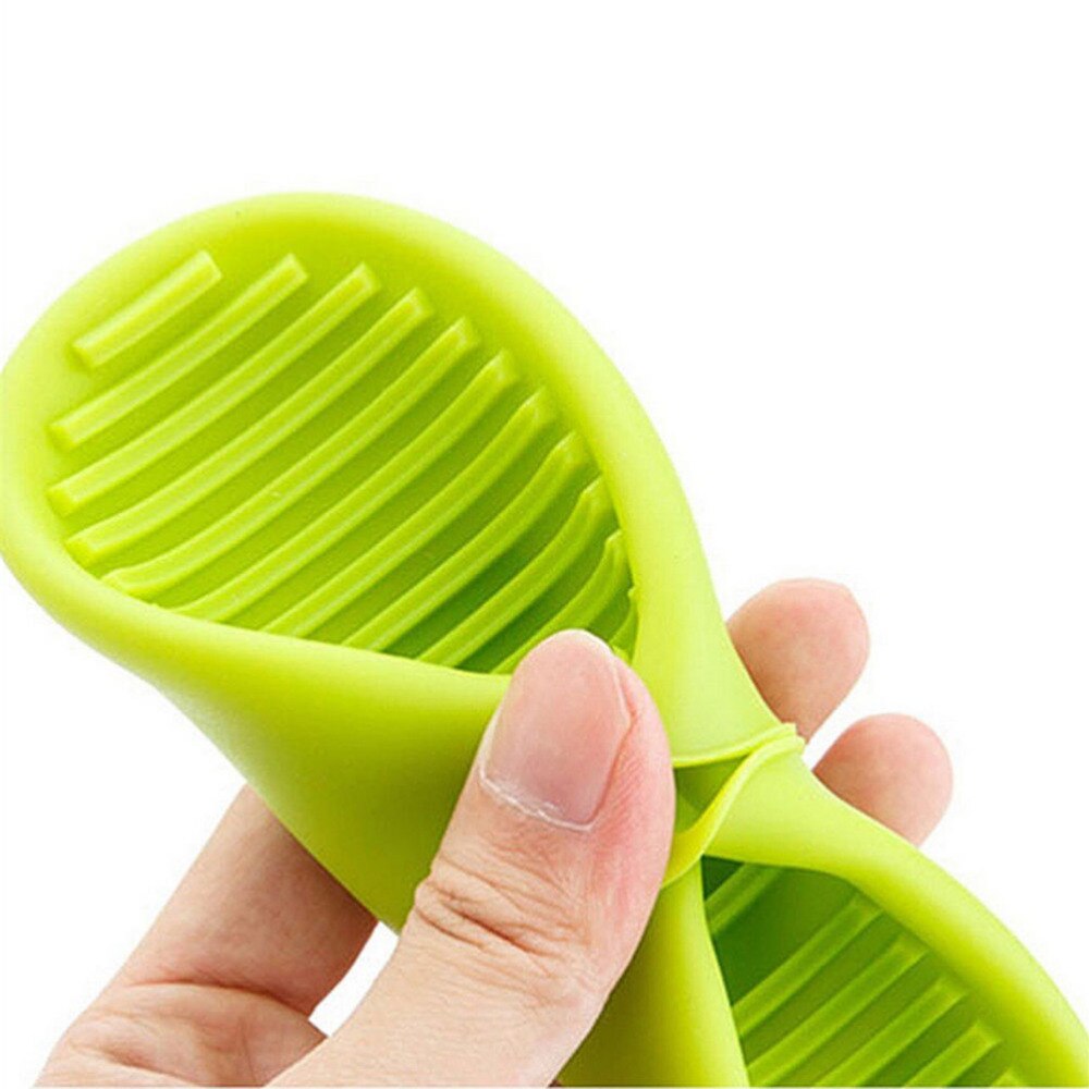 Kake bakeware kort finger håndklipp varmebestandig silikon ovn hanske ovn mitt praktisk gryteholder tilfeldig farge