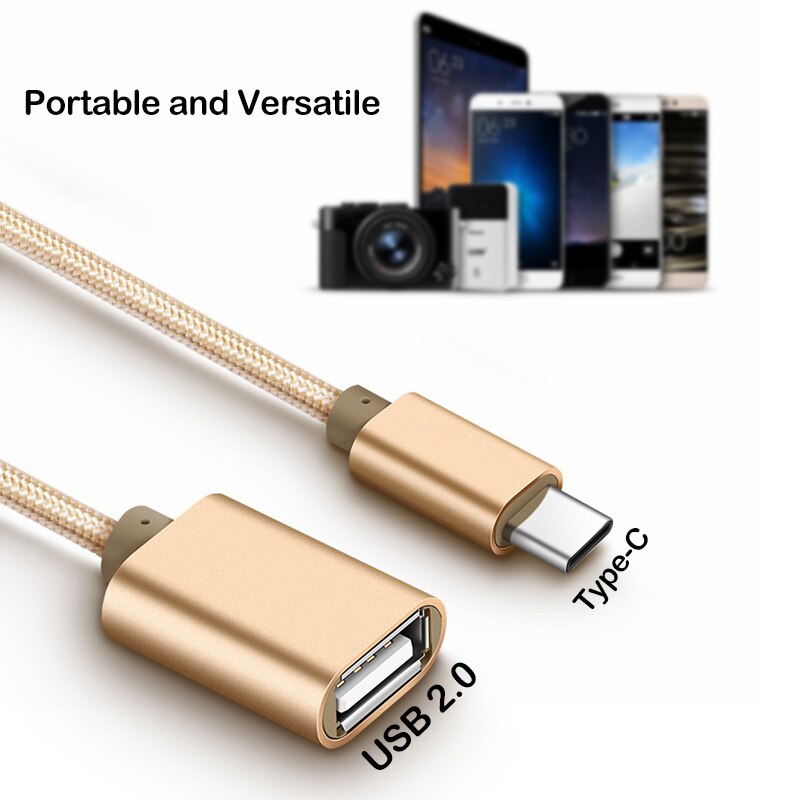 USB Type-C OTG Adapter Cable for Samsung Galaxy Tab S4 S5e S6 S7 Lite FE A 8.0 8.4 10.1 10.5 A7 USB C Cable Tablet OTG Converter