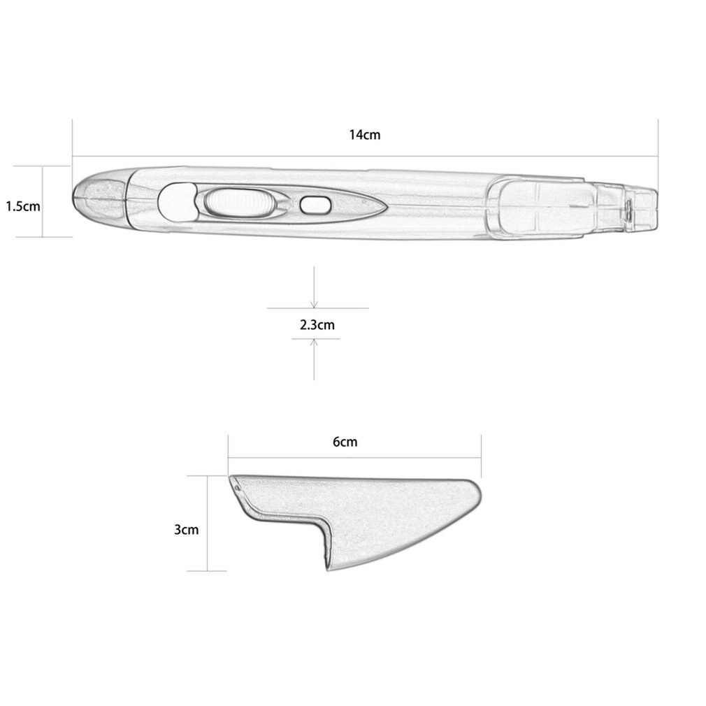 3 Color Mini 2.4GHz USB Wireless Optical Pen Air Mouse Red Adjustable 500 / 1000DPI for Computer Laptops & Desktops