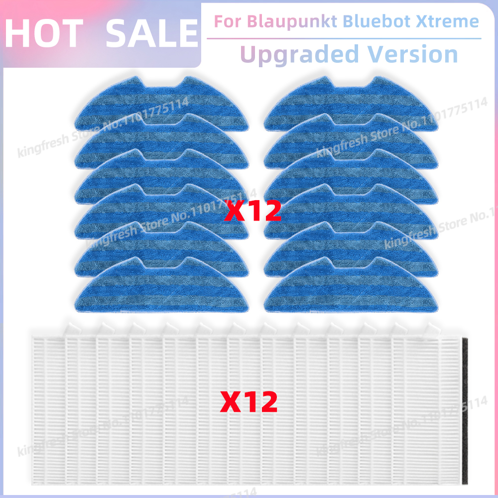Geschikt voor (Blaupunkt Bluebot Xtreme) Stofzuigeronderdelen HEPA-filter Dweildoek Accessoires: Lavendel