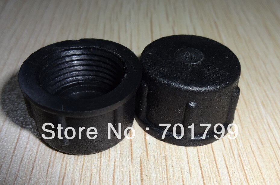 Plastic eindkap voor de 13.5mm ZWART waterdichte pigtail