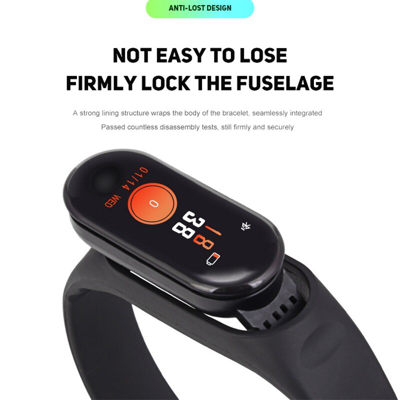 Fitness Tracker, m3 Smart Armband Kleur Touch Screen Waterdichte IP67 GPS Slaap Hartslag Bloeddrukmeter voor Vrouwen Mannen