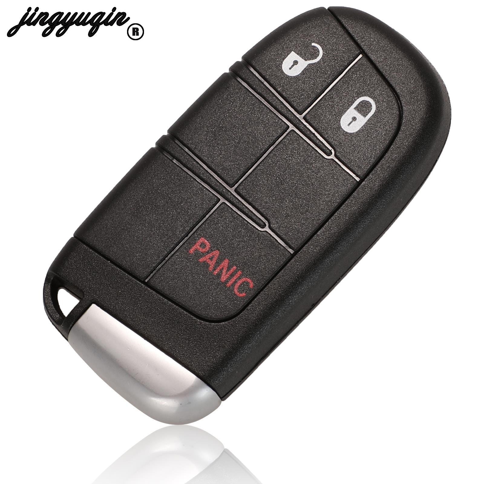 Jingyuqin para Jeep Grand Cherokee Dodge Ram 1500 cargador de viaje Dardo Challenger Durango Chrysler 300 carcasa de llave remota 2/3/4/5BT