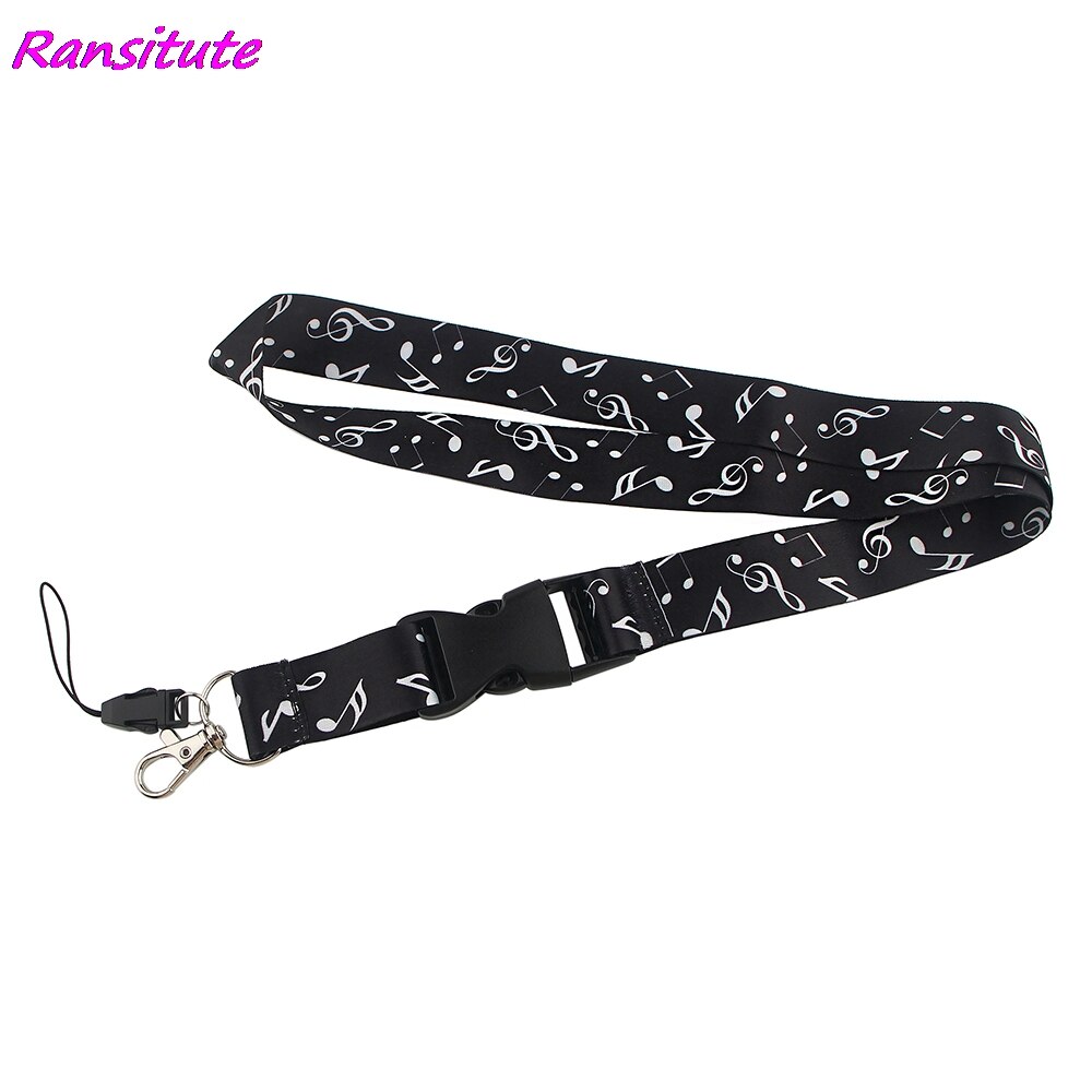 Ransitute-cordón para tarjetas de crédito, tarjetero titular de la identificación, bolsa de viaje, tarjeta bancaria, autobús, insignia, color blanco y negro, R1506: 4