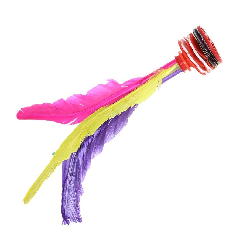 Volant de sport Jianzi chinois, plume colorée, jouet de sport, jeu, pied, coups de pied