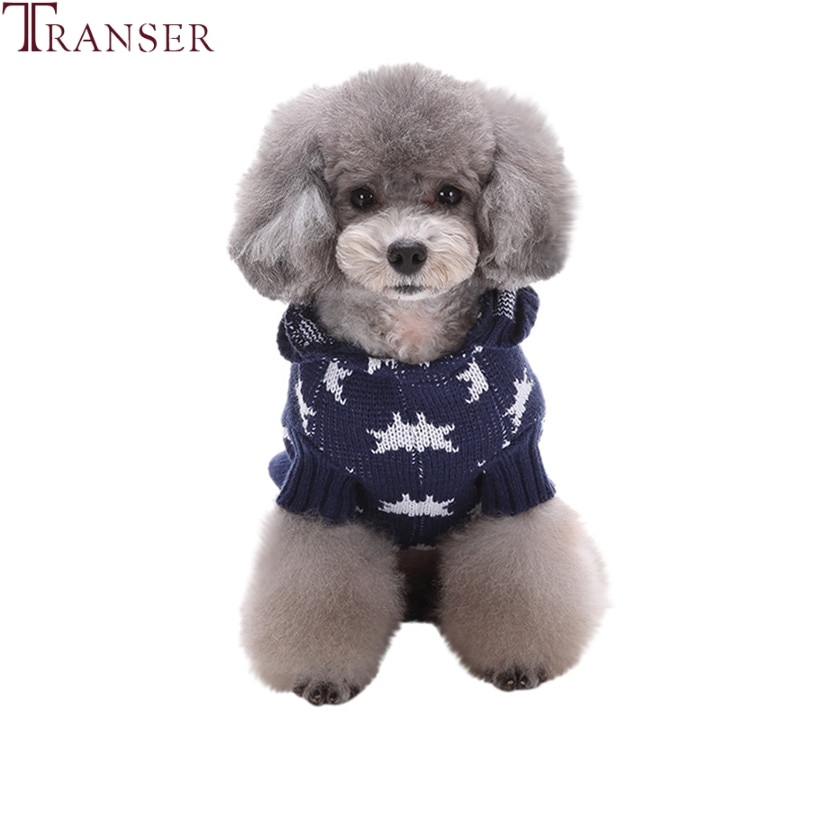 Nieuw Pet Supply Ster Patroon Hond Trui Gebreide Hond Hoodie Jas Puppy Outfit Winter Warm Kleding Voor Kleine Honden 81113