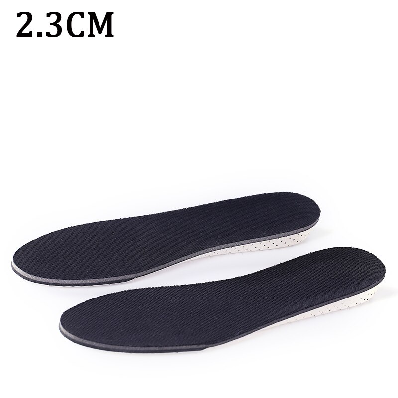 Invisible Height Increase Insoles Unisex Insole Height Lift Adjustable Cut Shoe Heel Insert Taller Support Absorbant Foot Pad: full size 2.3CM