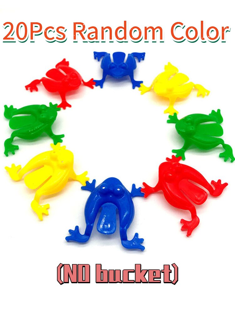 Juguetes clásicos de rana saltarina para niños, juegos divertidos de para niños, para dedos, 20/10/5 piezas: WJ69-20 pcs random