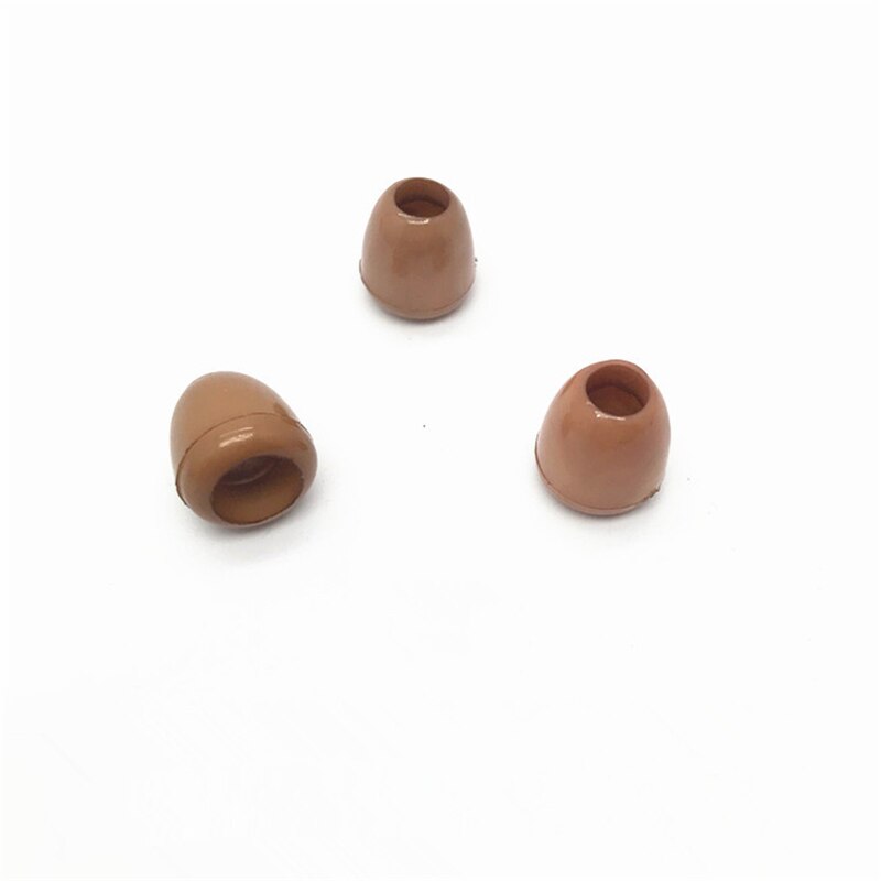 30Pcs Height 13mm hole 5mm /7.5mm Bell Stopper With Cord Ends Lock Stopper Plastic Toggle Clip for Paracord Clothes Accessories: Gold