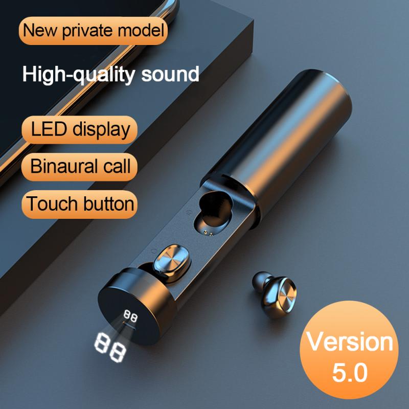 B9 TWS Bluetooth écouteur 5.0 sans fil 8D HIFI Sport écouteurs écouteurs casque avec affichage numérique pour écouteurs Xiaomi