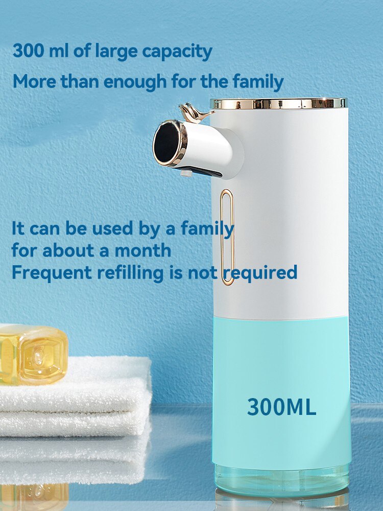 interhasa! Foam Automatic Soap Dispenser Bathroom Touchless Liquid Soap Dispensers With USB Charging Foaming Hand Sanitizer