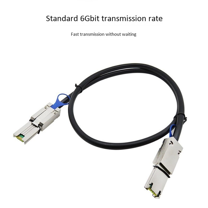 External Mini SAS 26Pin (SFF-8088) Male to Mini SAS 26 (SFF-8088) Male Cable for Server,2M