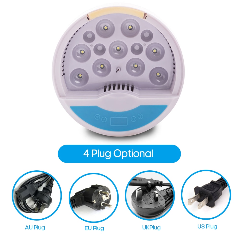 Digital Egg Incubator Hold 9 Eggs Automatic Poultry Hatcher Machine for Chickens Ducks Birds Quail Eggs