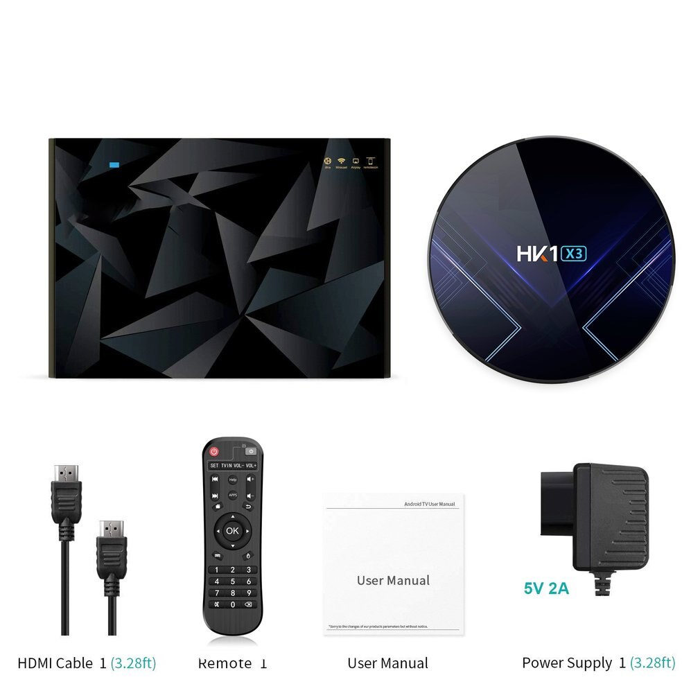 X3 Smart TV Box Android 9.0 S905X3 4GB 32 Set Top Box 2.4G WiFi 8K Ultra HD Media Player Easy To Install