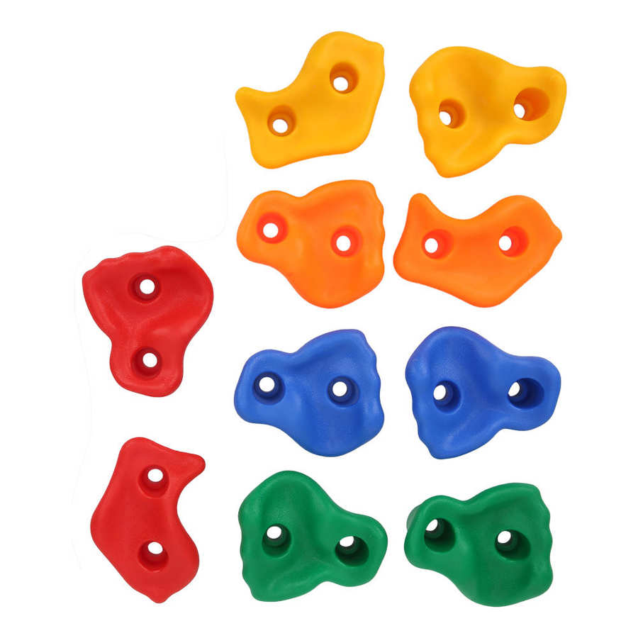 10Pcs Climbing Rock Toys For Children Wall Stones Hand Feet Holds Grip Kits Kids Outdoor Indoor Playground Plastic Hardware Toy