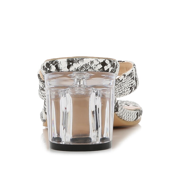 Vintage firkantetå høye hæler sandaler kvinner åpen tå tøfler flip flops damesandaler sommer høyhælte sko kvinne