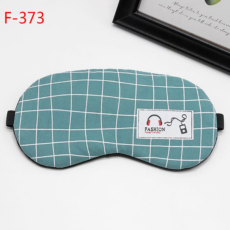 Zachte Eye Slaapmasker Mode Gestreepte Katoenen Eye Cover Reizen Ontspannen Slapen Aid Blindfold Cartoon Slaapmasker 3D Eyepatch: 3