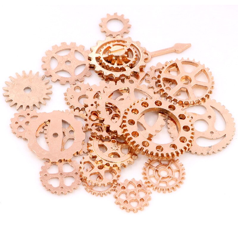 Gearssmall Size 8-25Mm Mix Legering Mechanische Steampunk Cogs & Tandwielen Diy Accessoires: KC Gold