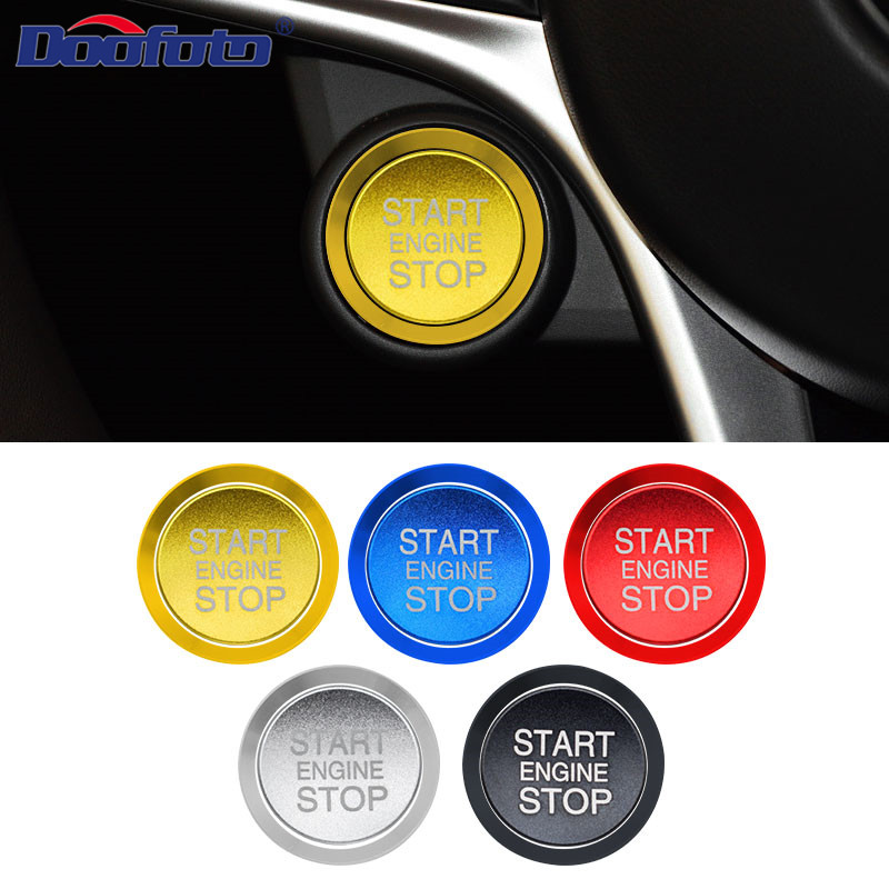 Doofoto Voor Alfa Romeo Start Stop Motor Knop Cover Ring Startknop Case Shell Styling Auto-interieur Sticker Accessoires