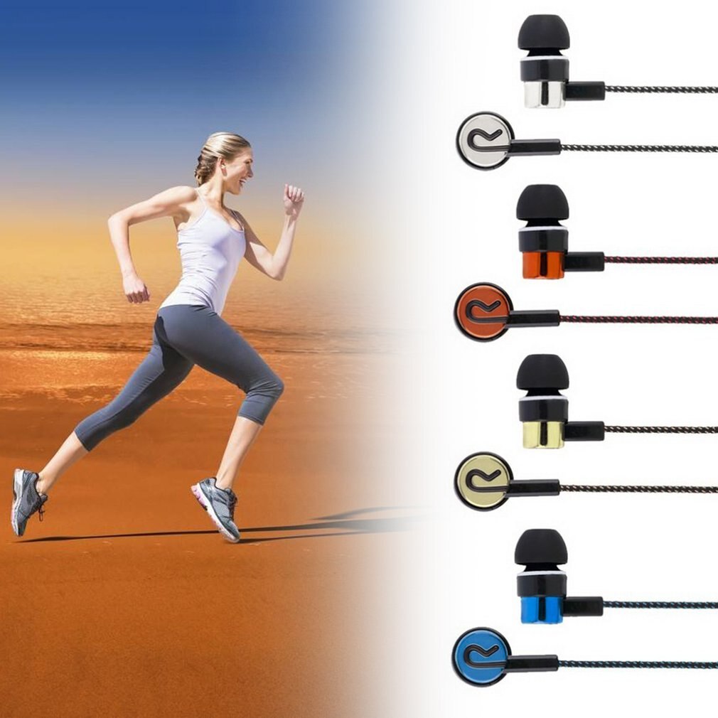 Oortelefoon Gevlochten Bedrading Super Bass In Ear Music Oortelefoon Hifi Stereo Oordopjes Geluidsisolerende Sport Koptelefoon Met Microfoon