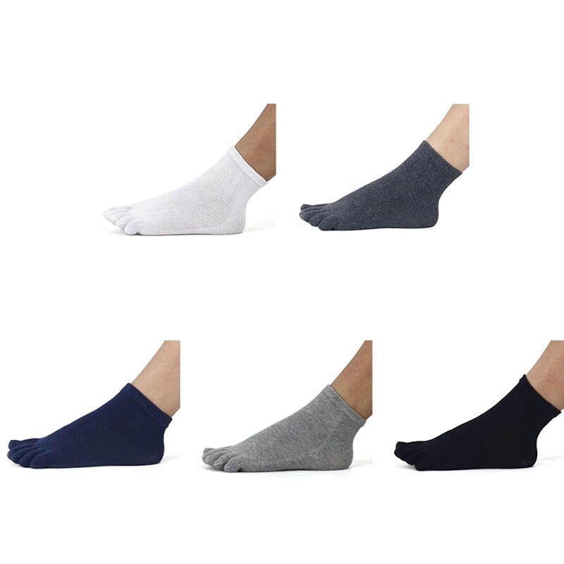 Winter Autumn Soft Sports Socks Warm Comfortable Men Top Women\'s Guy Five Finger Pure Soft Cotton Toe Socks