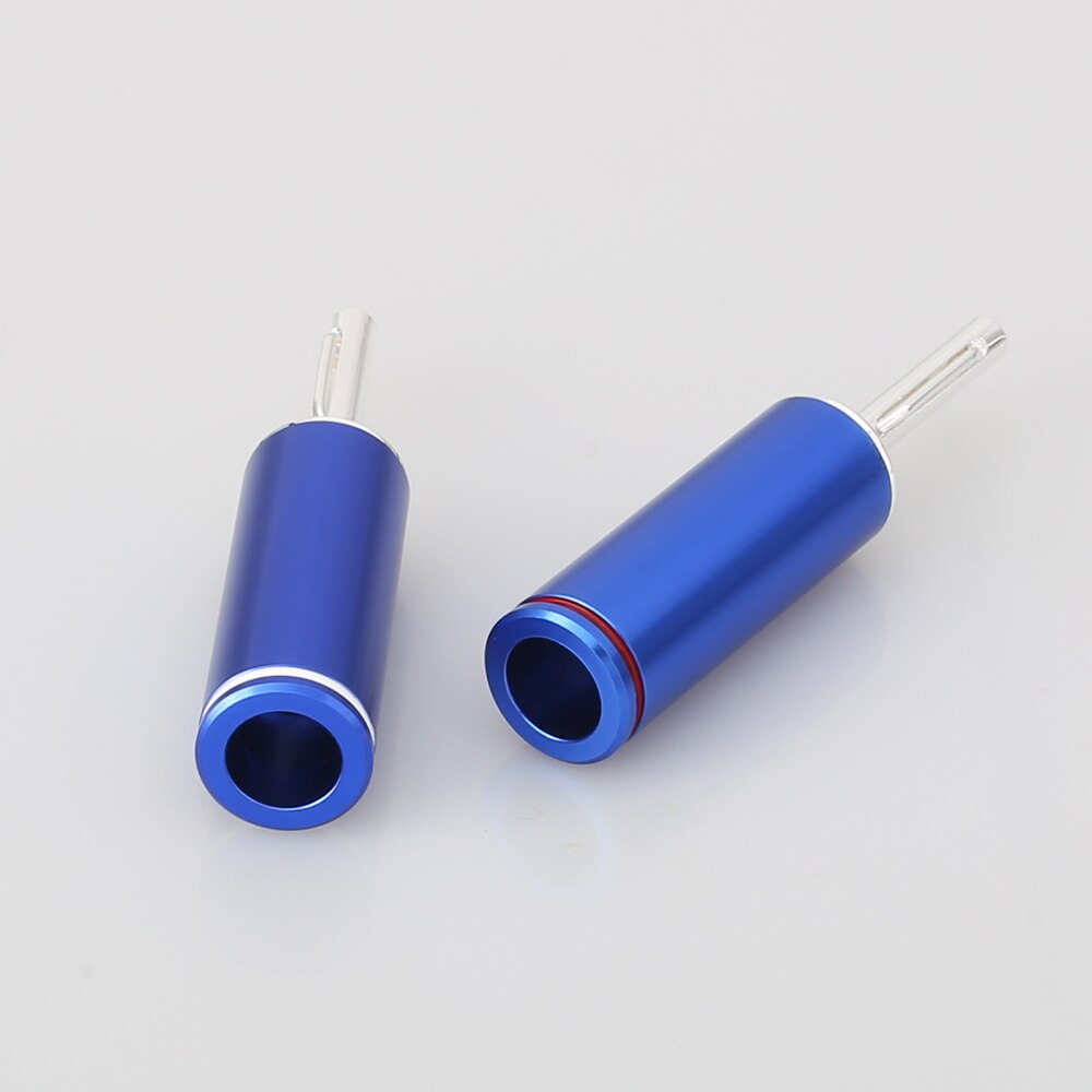 Audiocrast Silber Überzogene Lautsprecher Kabel Banane Stecker HIFI Banane Stecker für Lautsprecher Draht DIY Lautsprecher kabel