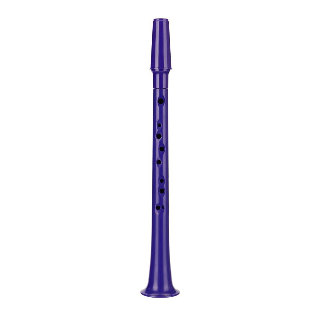 Mini saxofón de bolsillo de 6 colores pequeño saxofón de plástico portátil con bolsa de transporte negra instrumentos de viento de madera: Long purple