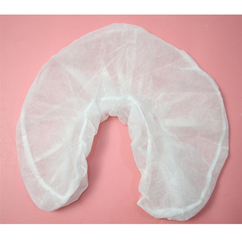 50Pcs Kussenslopen Anti-Vuile Non-woven Wegwerp U-vormige Kussensloop Cover Hoofdsteun Covers Voor Hotel Salon massage