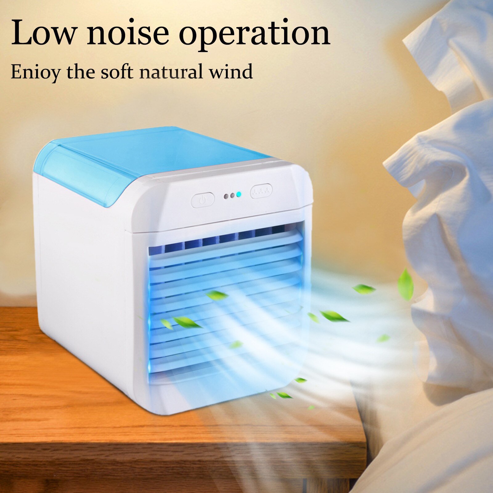 Mini Fan Air Cooler Desktop Air Conditioner With Night Light Humidifier Purifier Multifunction Summer Usb Water Cooling Fan #T1G