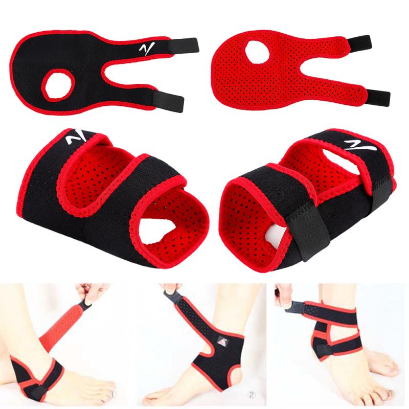 1 pc esporte tornozelo suporte respirável protetor ajustável tornozelo suporte almofada proteção cinta elástica guarda brace futebol