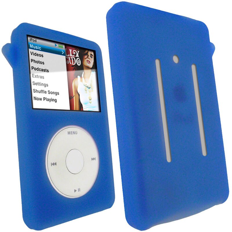 Silicone Skin Case Cover Voor Apple Ipod Classic Dunne Versie 80Gb 120Gb 160G Ipod Video 30Gb (10.5Mm Dikte): Blue