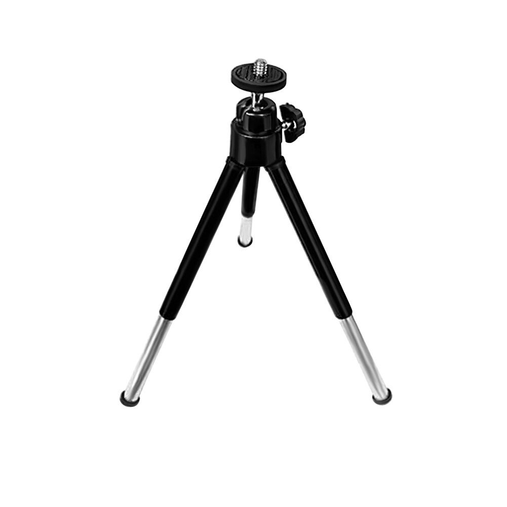 1pcs black Mini Tripod Aluminum Metal Lightweight Tripod Stand Mount For Digital Camera Webcam Phone DV Tripod: Default Title