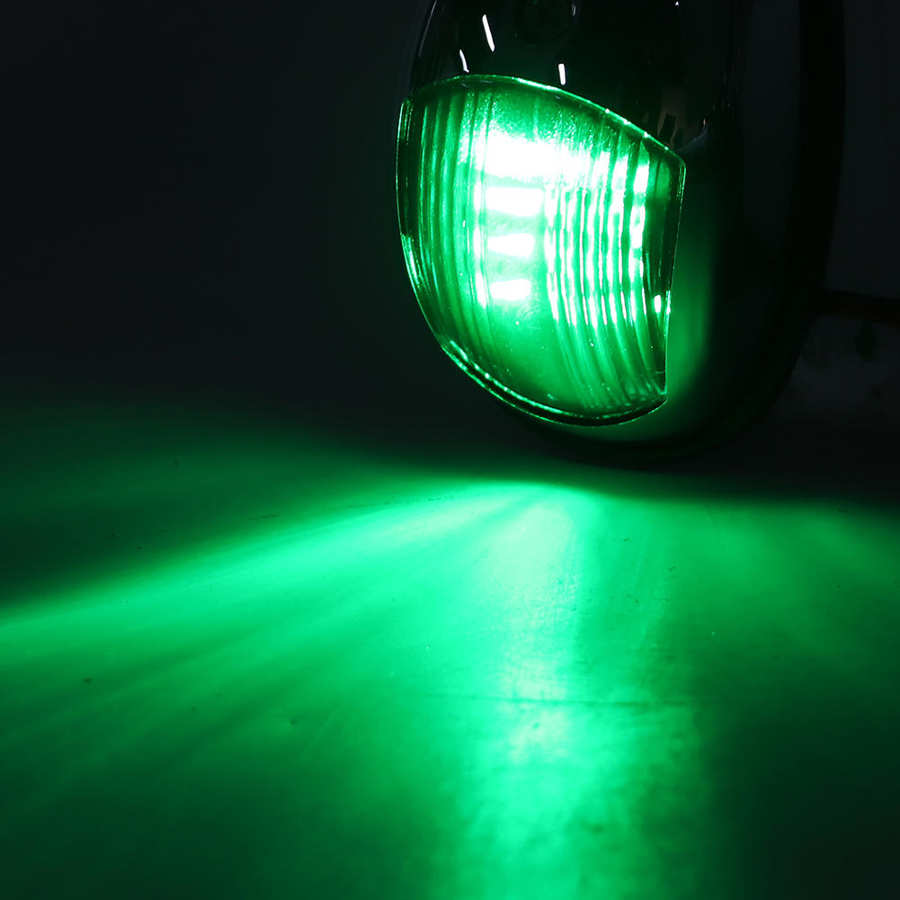 Marine Hardware boat accessories marine 12V LED Marine Navigation Light Waterproof Green Starboards Red Port Side Mount