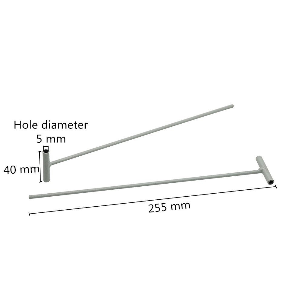50 Uds. Barras de hierro para puerta de jaula de pájaros activa de 25,5 cm de longitud para diámetro interior de 5mm trampa de alambre de entrada cortina de puerta varilla extraíble de Metal