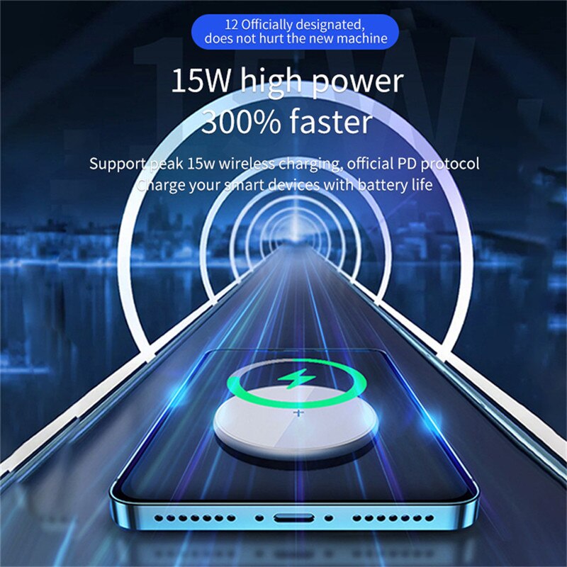 15W Magnetische Metalen Adsorptie Draadloze Oplader Voor Iphone 12Pro 12 Mini 12 Pro Max Pd 20W Eu Ons uk Snelle Oplader Plug Accessoires