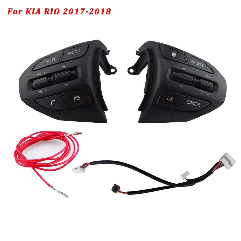 Pre kia  k2 rio ikslain august x-line luxe red line na volante tlačidlo tempomatu bluetooth audio telefón prepínač hlasitosti auto: K2- d lrc