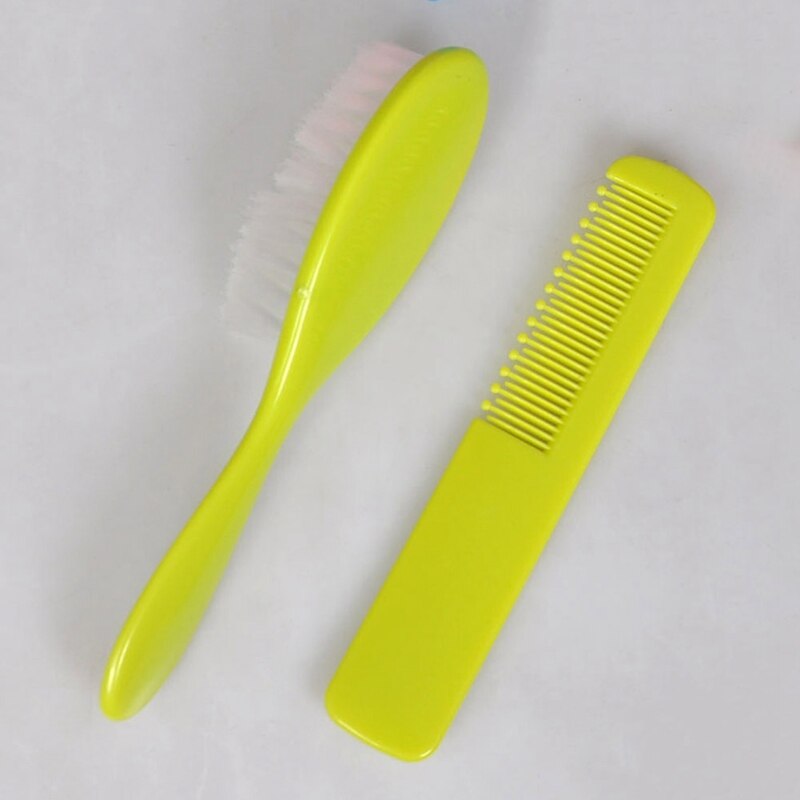 2pcs/SSet Cute Baby Boy Girl Kids Gentle Soft Hair Brush Comb Set Newborn: GR