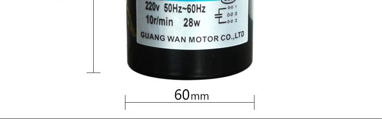 AC 220V 28W Miniature Permanent Magnet Synchronous AC Motor Slow Forward and Reverse Small Motor Gear Reducer Motor