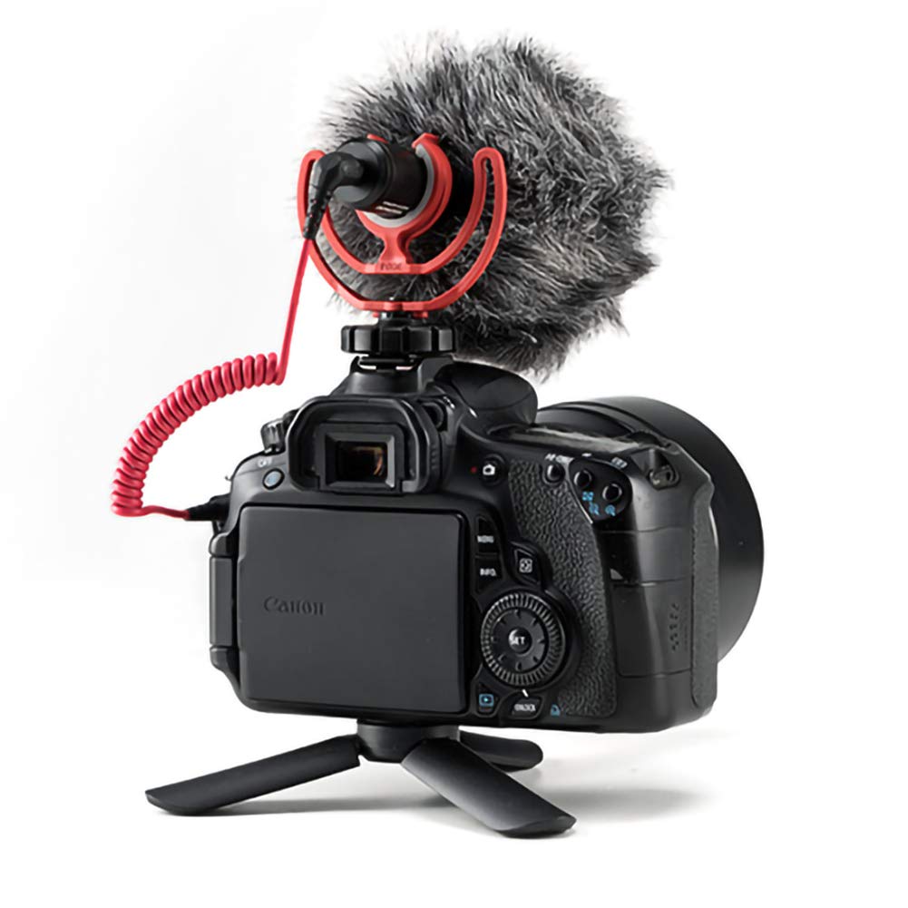 3.5mm TRS Male Microphone Cable, 1/8" Male to Male Coiled Right Angle Mic Cord Connect Camera/Recorder with Microphone Replaceme