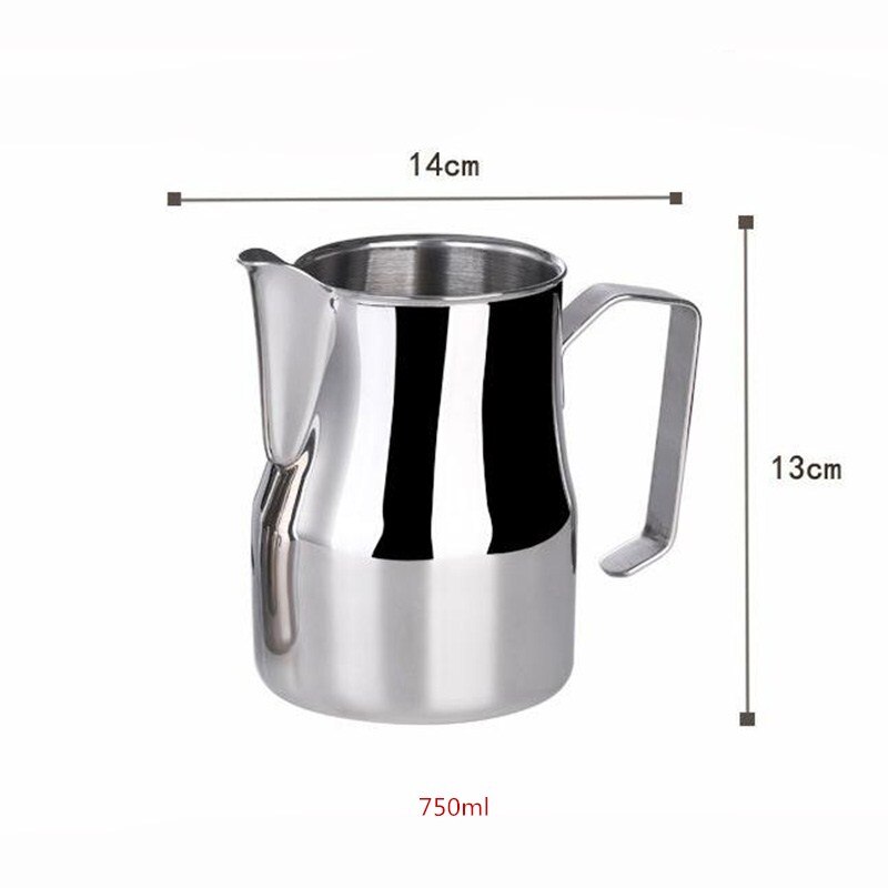 Rustfritt stål skummende kanne melkeskummer trekke blomst kopp barista verktøy cappuccino latte art kaffe melk maker krus