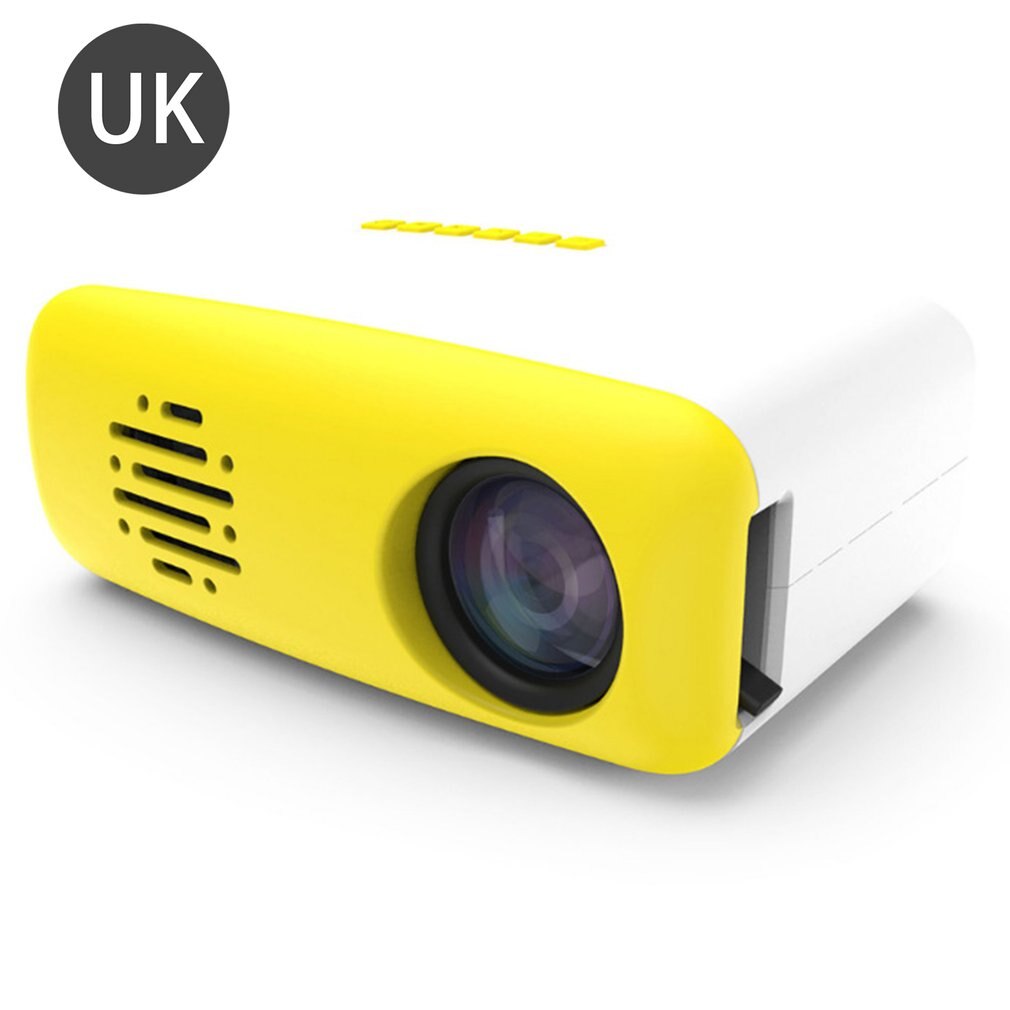 LCD Projectors Mini 320*240 Pixels TFT LCD 800:1 Manual Operation LED Home Theater Projector Without Battery: UK